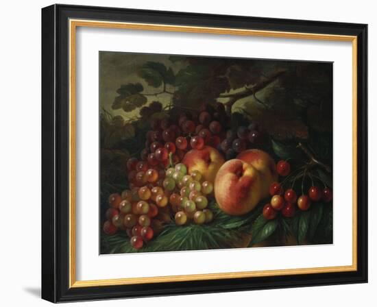 Still Life with Peaches and Grapes, 1863-Frederic Edwin Church-Framed Giclee Print