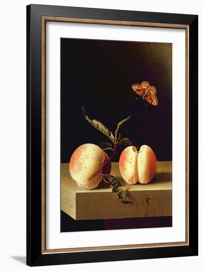 Still Life with Peaches-Adrian Coorte-Framed Giclee Print