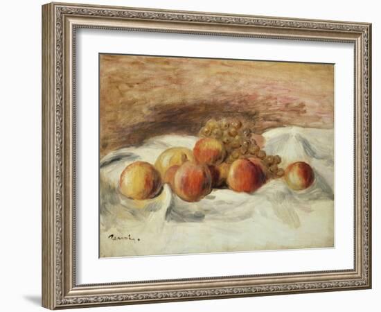 Still Life with Peaches-Pierre-Auguste Renoir-Framed Giclee Print