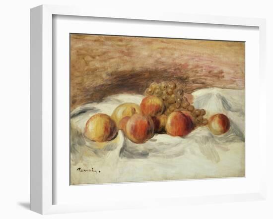 Still Life with Peaches-Pierre-Auguste Renoir-Framed Giclee Print