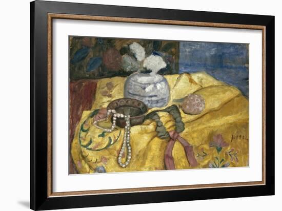 Still life with pearls and vase. 1902-Paula Modersohn-Becker-Framed Giclee Print