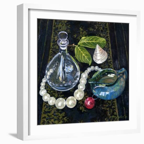 Still Life with Pearls-Tilly Willis-Framed Giclee Print