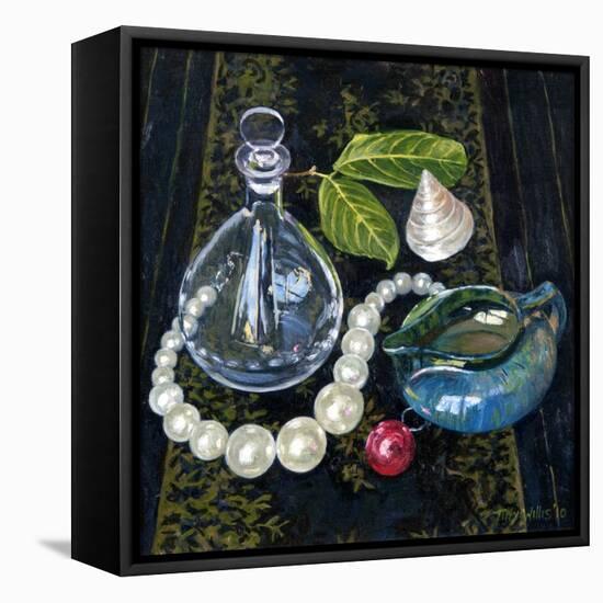 Still Life with Pearls-Tilly Willis-Framed Premier Image Canvas