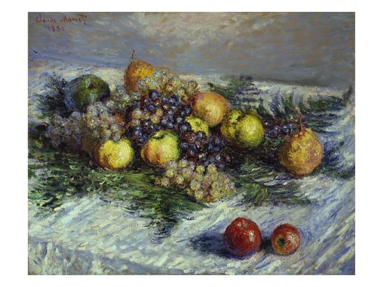 Still Life With Pears And Grapes 10 Giclee Print Claude Monet Art Com