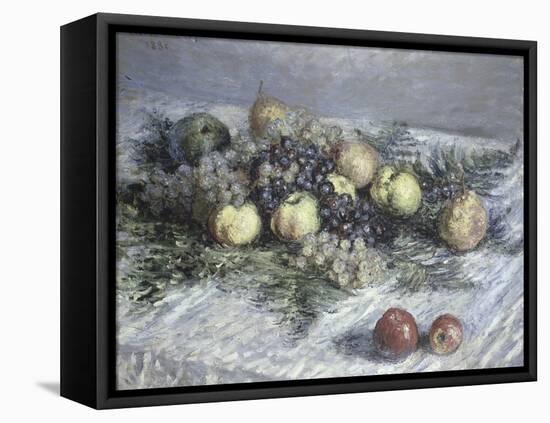 Still Life with Pears and Grapes-Claude Monet-Framed Premier Image Canvas