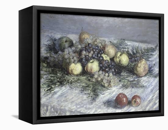 Still Life with Pears and Grapes-Claude Monet-Framed Premier Image Canvas