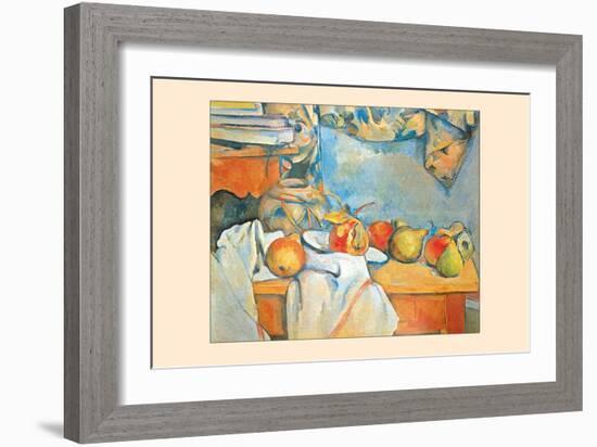 Still-Life with Pears-Paul C?zanne-Framed Art Print