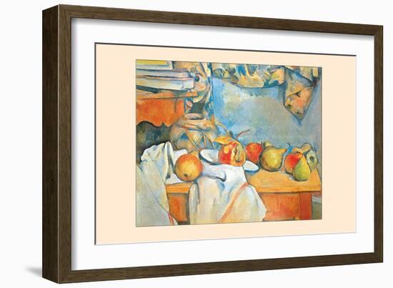 Still-Life with Pears-Paul C?zanne-Framed Art Print