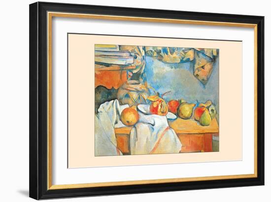 Still-Life with Pears-Paul C?zanne-Framed Art Print