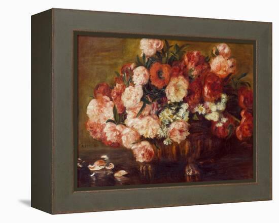 Still-Life with Peonies, 1872-Pierre-Auguste Renoir-Framed Premier Image Canvas