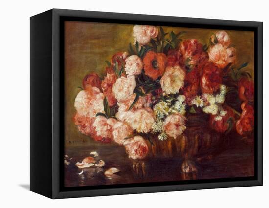 Still-Life with Peonies, 1872-Pierre-Auguste Renoir-Framed Premier Image Canvas