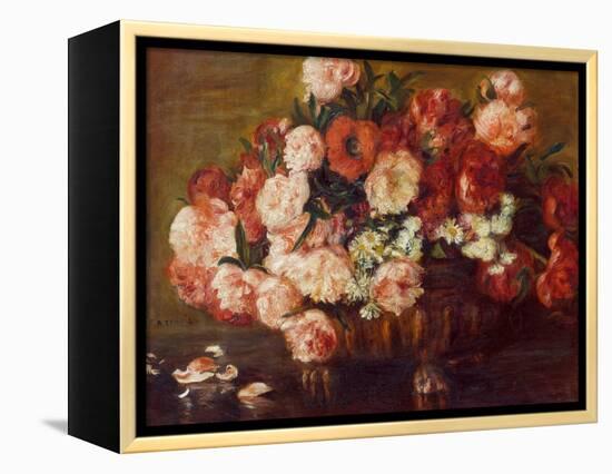 Still-Life with Peonies, 1872-Pierre-Auguste Renoir-Framed Premier Image Canvas