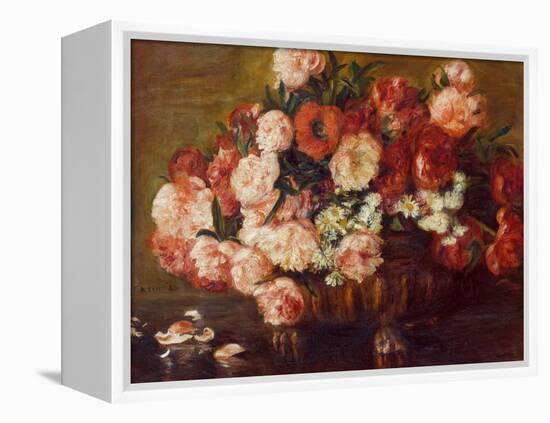 Still-Life with Peonies, 1872-Pierre-Auguste Renoir-Framed Premier Image Canvas