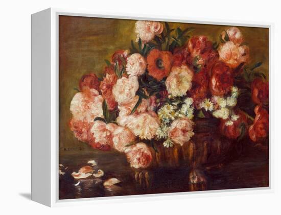 Still-Life with Peonies, 1872-Pierre-Auguste Renoir-Framed Premier Image Canvas