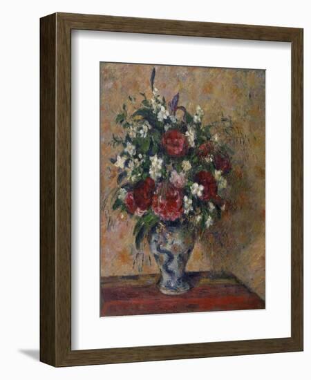 Still Life with Peonies and Mock Orange, 1872-1877-Camille Pissarro-Framed Giclee Print