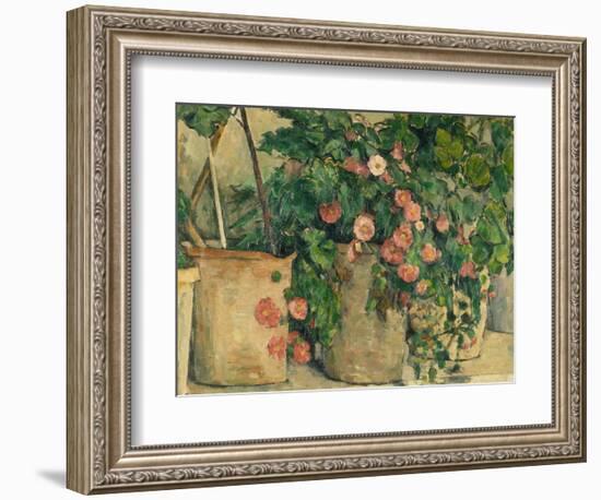 Still Life with Petunias, about 1885-Paul Cézanne-Framed Giclee Print
