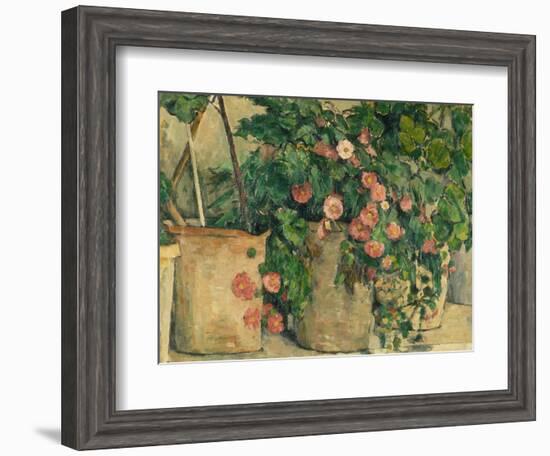 Still Life with Petunias, about 1885-Paul Cézanne-Framed Giclee Print