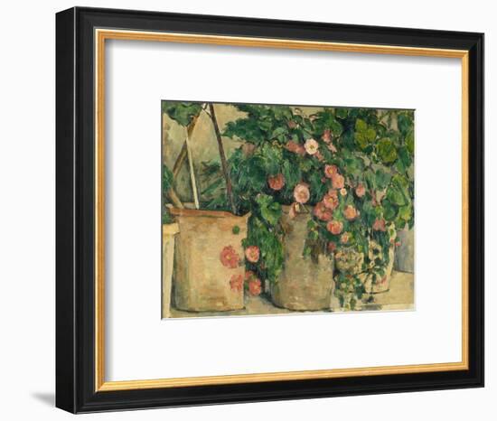 Still Life with Petunias, about 1885-Paul Cézanne-Framed Giclee Print