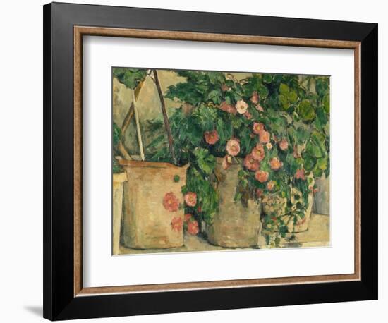 Still Life with Petunias, about 1885-Paul Cézanne-Framed Giclee Print