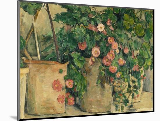 Still Life with Petunias, about 1885-Paul Cézanne-Mounted Giclee Print