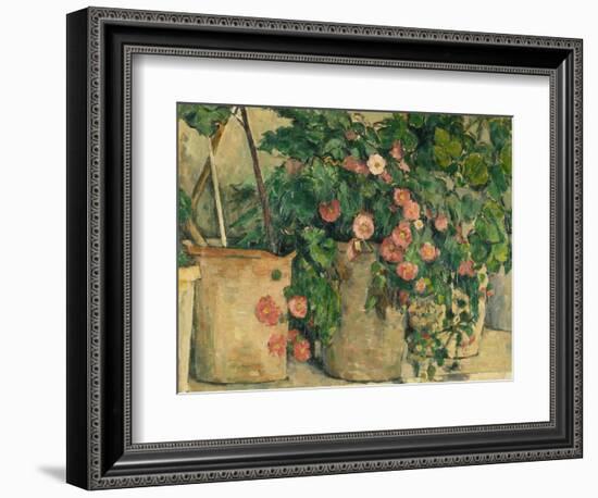 Still Life with Petunias, about 1885-Paul Cézanne-Framed Giclee Print