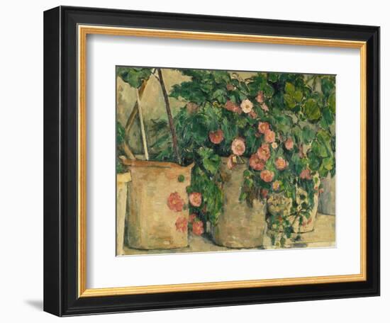 Still Life with Petunias, about 1885-Paul Cézanne-Framed Giclee Print