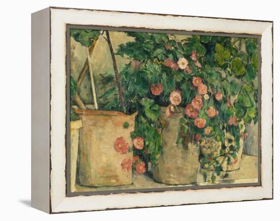 Still Life with Petunias, about 1885-Paul Cézanne-Framed Premier Image Canvas