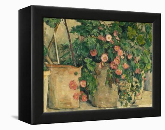 Still Life with Petunias, about 1885-Paul Cézanne-Framed Premier Image Canvas