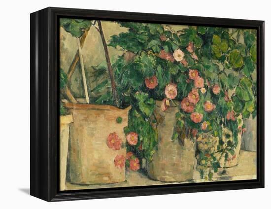 Still Life with Petunias, about 1885-Paul Cézanne-Framed Premier Image Canvas