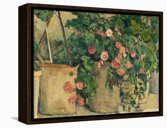 Still Life with Petunias, about 1885-Paul Cézanne-Framed Premier Image Canvas
