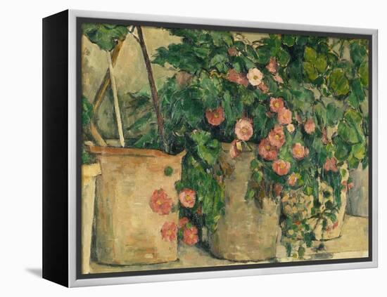 Still Life with Petunias, about 1885-Paul Cézanne-Framed Premier Image Canvas