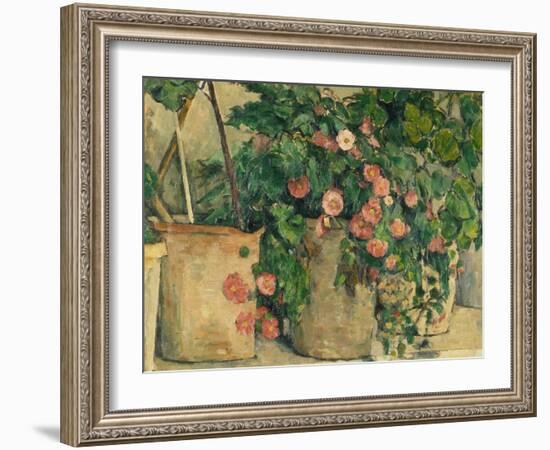 Still Life with Petunias, about 1885-Paul Cézanne-Framed Giclee Print