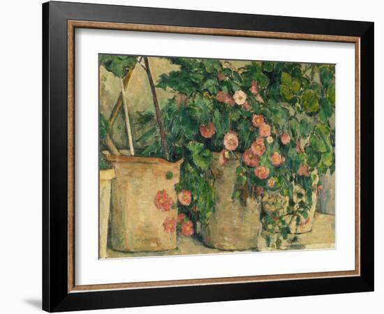 Still Life with Petunias, about 1885-Paul Cézanne-Framed Giclee Print