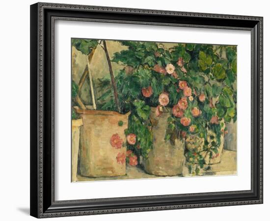 Still Life with Petunias, about 1885-Paul Cézanne-Framed Giclee Print