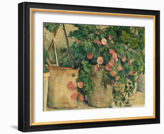 Still Life with Petunias, about 1885-Paul Cézanne-Framed Giclee Print