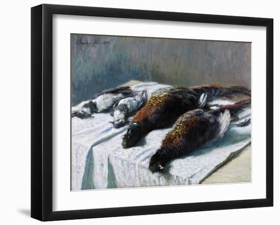 Still Life with Pheasants and Plovers, 1879-Claude Monet-Framed Premium Giclee Print