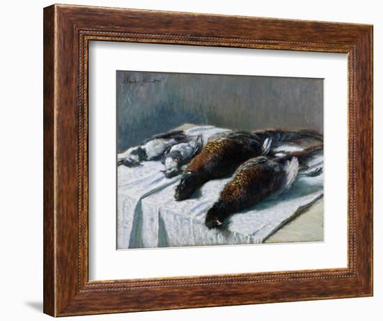 Still Life with Pheasants and Plovers, 1879-Claude Monet-Framed Giclee Print