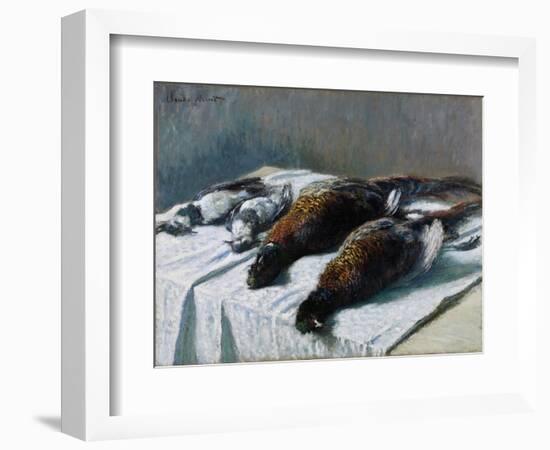 Still Life with Pheasants and Plovers, 1879-Claude Monet-Framed Giclee Print