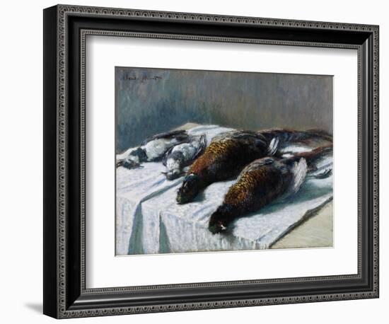 Still Life with Pheasants and Plovers, 1879-Claude Monet-Framed Giclee Print