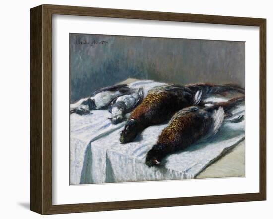 Still Life with Pheasants and Plovers, 1879-Claude Monet-Framed Giclee Print