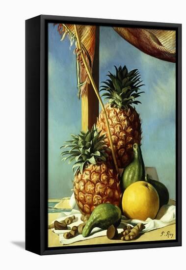 Still-Life with Pineapples; Nature Morte Avec Ananas, (Oil on Canvas)-Pierre Roy-Framed Premier Image Canvas