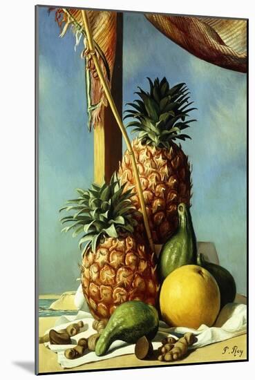 Still-Life with Pineapples; Nature Morte Avec Ananas, (Oil on Canvas)-Pierre Roy-Mounted Giclee Print