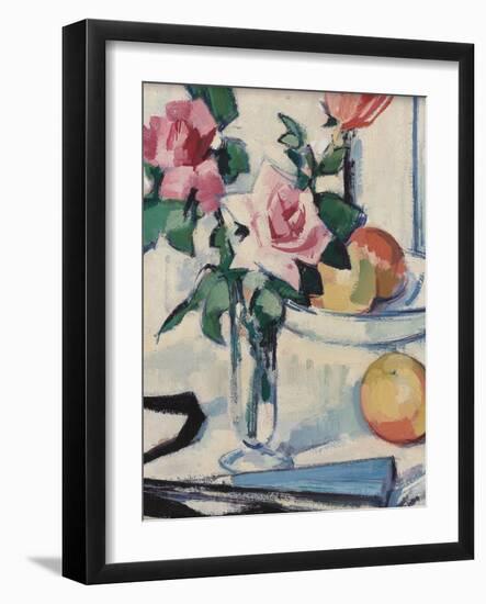 Still Life with Pink Roses-Samuel John Peploe-Framed Giclee Print