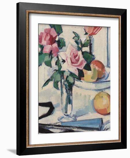 Still Life with Pink Roses-Samuel John Peploe-Framed Giclee Print