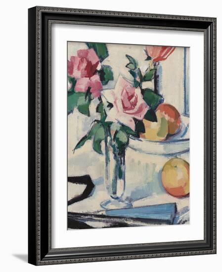 Still Life with Pink Roses-Samuel John Peploe-Framed Giclee Print