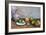 Still Life with Pitcher and Fruit, 1885-87-Paul Cézanne-Framed Giclee Print