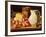 Still Life with Plums, Figs, Bread and Fish-Luis Egidio Melendez-Framed Giclee Print