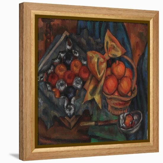 Still Life with Pomegranates and Fruit, 1930 (Oil on Canvas)-Mark Gertler-Framed Premier Image Canvas