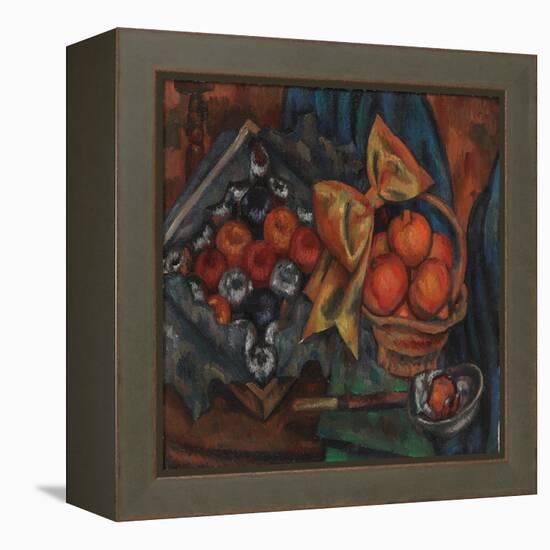 Still Life with Pomegranates and Fruit, 1930 (Oil on Canvas)-Mark Gertler-Framed Premier Image Canvas