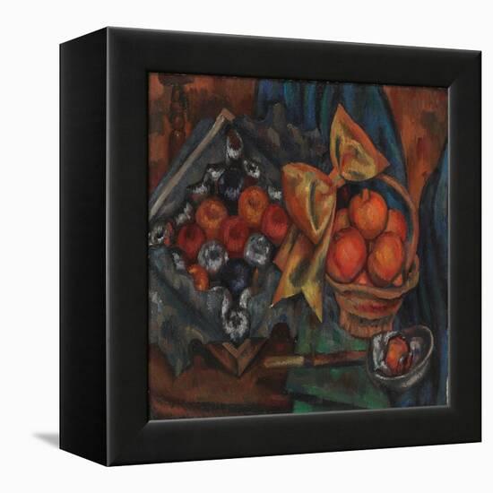 Still Life with Pomegranates and Fruit, 1930 (Oil on Canvas)-Mark Gertler-Framed Premier Image Canvas